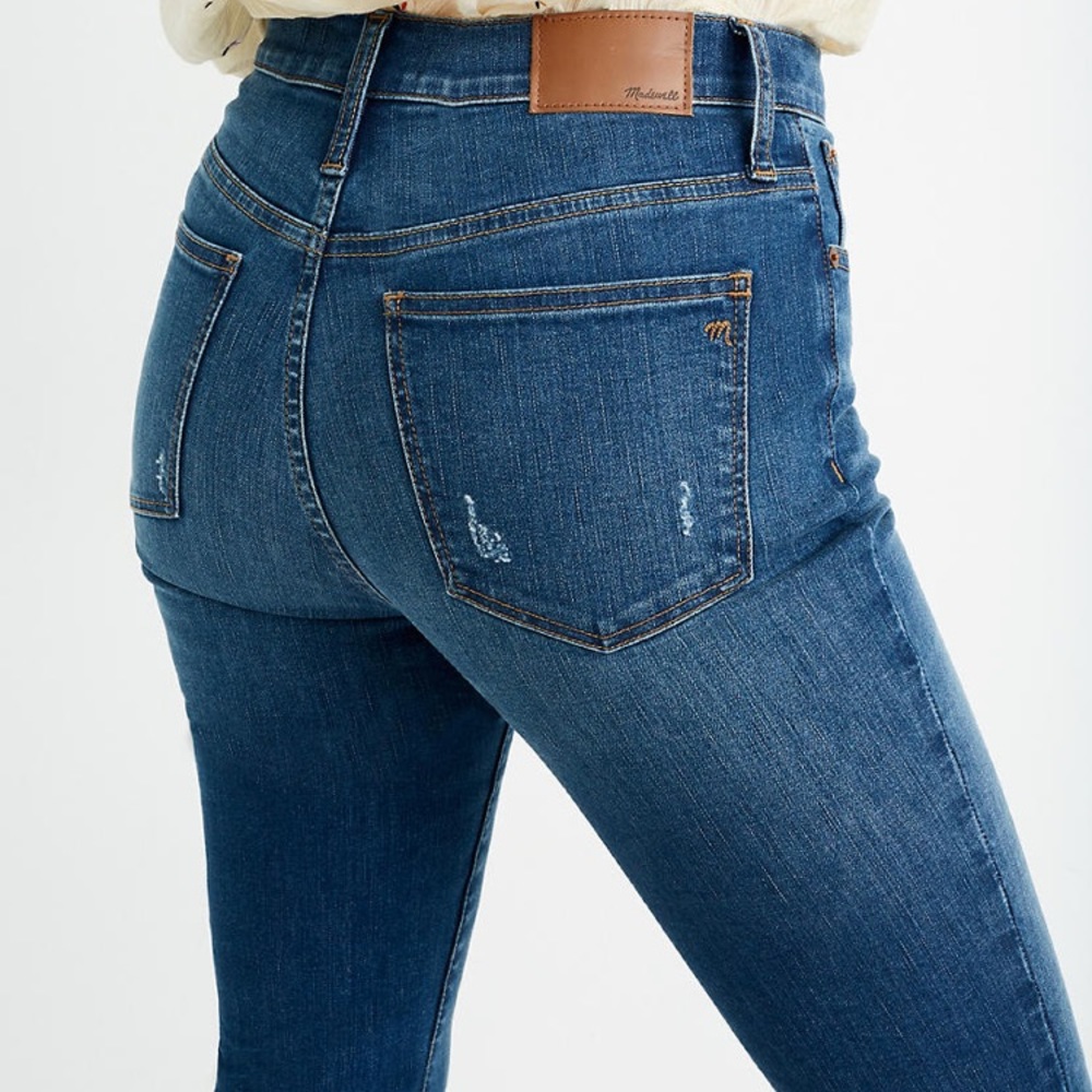 NWT Madewell Cali Demi Boot Jeans 25 Raw Hem Jeans
